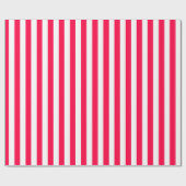 Trendy Christmas Red White Stripes Sjabloon Cadeaupapier (Vlak)