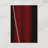 Trendy chubby black red chic, uniek visitekaartje (Achterkant)