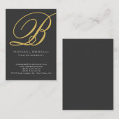 Trendy chubby modern grijs visitekaartje (Voorkant / Achterkant)