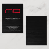 Trendy chubby modern wood background visitekaartje (Voorkant / Achterkant)