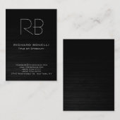 Trendy chubby modern wood background visitekaartje (Voorkant / Achterkant)