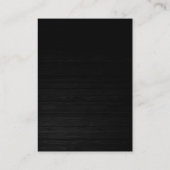 Trendy chubby modern wood background visitekaartje (Achterkant)