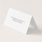 Trendy Chubby Professional Premium Linen Visitekaartje (Achterkant)