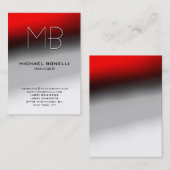 Trendy chubby red grijs, uniek visitekaartje (Voorkant / Achterkant)