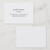 Trendy Chubby Stylish Black & White Visitekaartje (Voorkant / Achterkant)