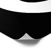 Trendy Ciao Typografie Zwart-wit Art Poster (Hoek)