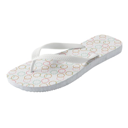 Trendy Circle Pattern Paar van Teenslippers (Schuin)