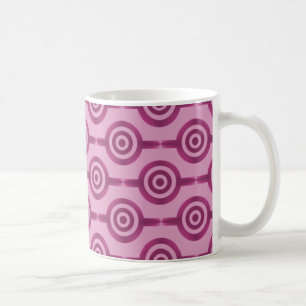 Trendy Circles Mok, Magenta Koffiemok
