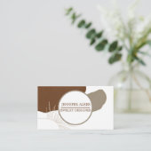 Trendy cirkels pampas en Boho Handmade Jewelry Visitekaartje (Staand voorkant)