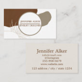 Trendy cirkels pampas en Boho Handmade Jewelry Visitekaartje (Voorkant / Achterkant)