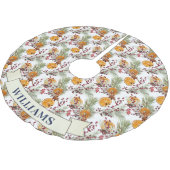 Trendy Citrus Sinaasappel Rustiek PIne groen Kerstboom Rok (Gekanteld)