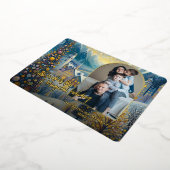 Trendy Classic Artistic Winter Wonderland Art Gold Folie Feestdagenkaart (Gedraaid)