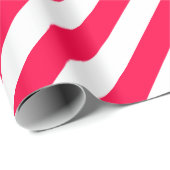 Trendy Classic Christmas Red White Stripe Sjabloon Cadeaupapier (Rol Hoek)