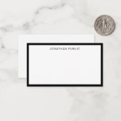 Trendy Classic Elegant Black White Sjabloon Flat (Voorkant / Achterkant in situ)