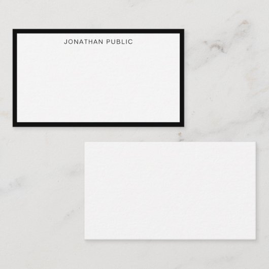 Trendy Classic Elegant Black White Sjabloon Flat (Voorkant / Achterkant)