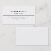 Trendy Classical Black White Visitekaartje (Voorkant / Achterkant)