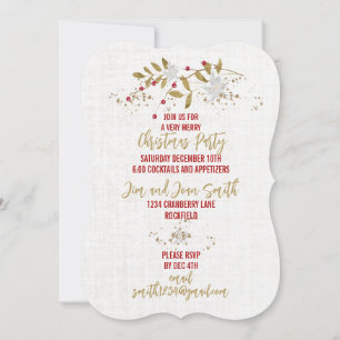 Trendy Classy Poinsettia Kerstfeest Kaart