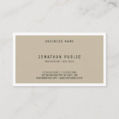Trendy Clean Design Modern minimalistische elegant Visitekaartje (Achterkant)