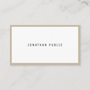 Trendy Clean Design Modern minimalistische elegant Visitekaartje