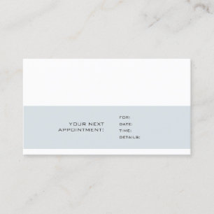Trendy Clean Elegant Afspraakherinnering Plain Afsprakenkaartje