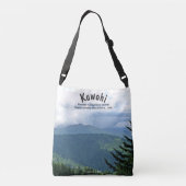 Trendy 'Cloud Shadows' Kuwohi Clingmans Dome Crossbody Tas (Achterkant)