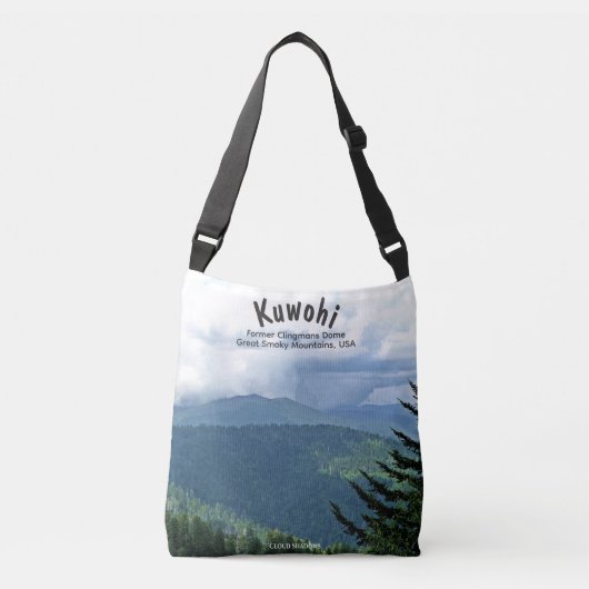 Trendy 'Cloud Shadows' Kuwohi Clingmans Dome Crossbody Tas (Voorkant)