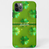 Trendy Clover 4 Lijsten Groen Collectie Case-Mate iPhone Case (Achterkant)