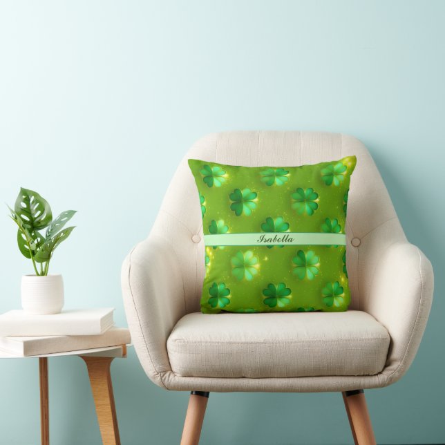 Trendy Clover 4 Lijsten Groen Collectie Kussen (Stoel)