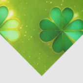 Trendy Clover 4 Lijsten Groen Collectie Tissuepapier (Detail)