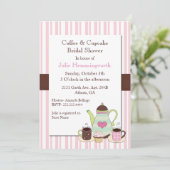 Trendy Coffee Bridal Shower Kaart (Staand voorkant)