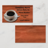 Trendy Coffee Cup Achtergrond Visitekaartje (Voorkant / Achterkant)