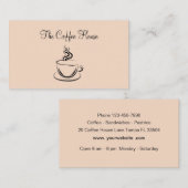 Trendy Coffee Shop Visitekaartje (Voorkant / Achterkant)