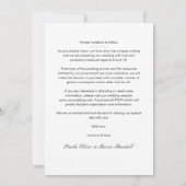 Trendy Collage 3 Foto's Wedding Engaged Couple Save The Date (Achterkant)