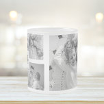 Trendy Collage Familie Foto zwart-wit Initiaal Matglas Koffiemok<br><div class="desc">Introductie van onze Trendy Collage Vijf Familie Foto Zwart & Wit met Initiaal in het centrum. Deze gepersonaliseerde en stijlvolle collage is de perfecte manier om de dierbare herinneringen van uw familie op een moderne en elegante manier te presenteren. Met een strak zwart-wit kleurenschema kunt u met deze collage vier...</div>