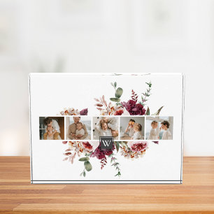 Trendy Collage Family Foto Colorful Flowers Gift