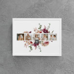 Trendy Collage Family Foto Colorful Flowers Gift Canvas Afdruk<br><div class="desc">Trendy Collage Family Foto Colorful Flowers Gift</div>