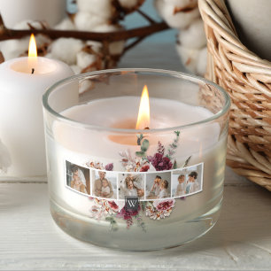 Trendy Collage Family Foto Colorful Flowers Gift Rechthoekige Sticker