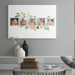 Trendy Collage Family Foto met Flowers Gift Canvas Afdruk<br><div class="desc">Leg mooie herinneringen vast met onze Trendy Collage Family Photo met Flowers collectie op Zazzle. Dit unieke en gepersonaliseerde geschenk is ideaal om uw gekoesterde familiemomenten te laten zien en tegelijkertijd de elegantie van bloemen en de persoonlijke toets van initialen te integreren. Met ons collage-ontwerp kunt u meerdere familiefoto's in...</div>