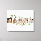 Trendy Collage Family Foto met Flowers Gift Canvas Afdruk (Voorkant)