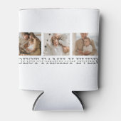 Trendy Collage Foto & Best Family Ever Best Gift Blikjeskoeler (Voorkant)