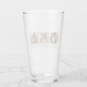 Trendy Collage Foto & Best Family Ever Best Gift Glas (Achterkant)