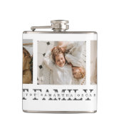 Trendy Collage Foto & Best Family Ever Best Gift Heupfles (Voorkant)