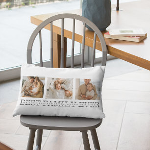 Trendy Collage Foto & Best Family Ever Best Gift Kussen