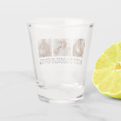 Trendy Collage Foto & Best Family Ever Best Gift Shot Glas (Achterkant)