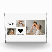Trendy Collage Foto en we houden van je papa Gift (Voorkant)
