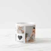 Trendy Collage Foto en we houden van je papa Gift Espresso Kop (Voorkant)