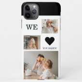 Trendy Collage Foto en we houden van je papa Gift iPhone Hoesje (Achterkant)