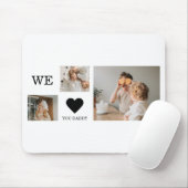 Trendy Collage Foto en we houden van je papa Gift Muismat (Met muis)