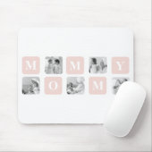 Trendy Collage Foto & Pastel Roze Beste mamedift Muismat (Met muis)