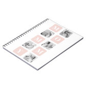 Trendy Collage Foto & Pastel Roze Beste mamedift Notitieboek (Linkerzijde)